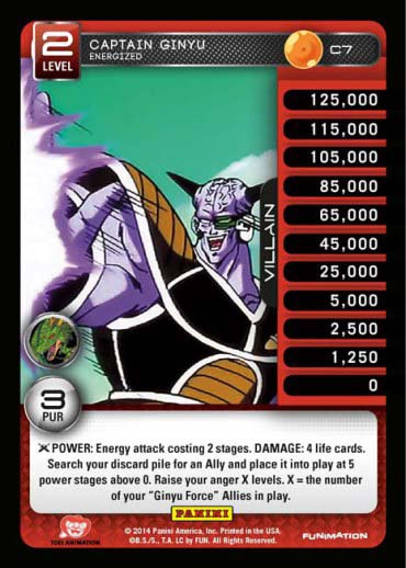 Captain Ginyu, Energized (FOIL)